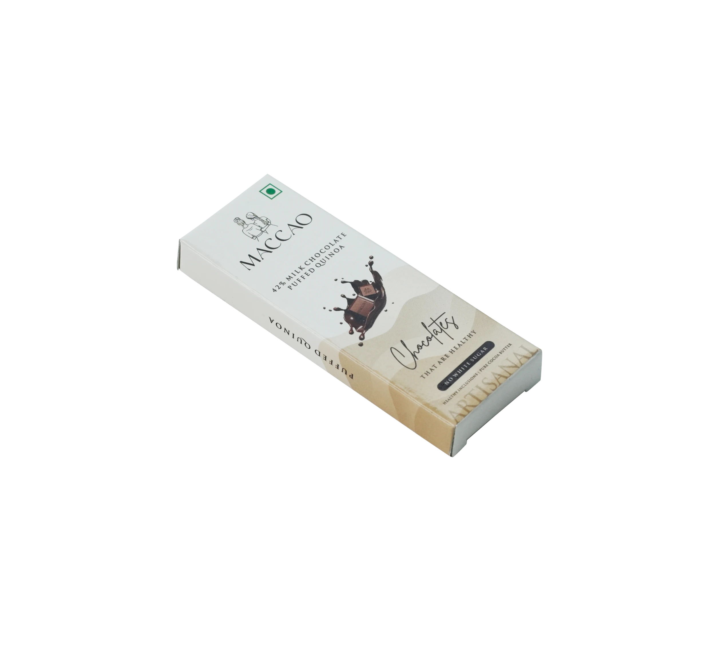 Puffed Quinoa Chocolate – Creamy 42% Milk with a Crunch