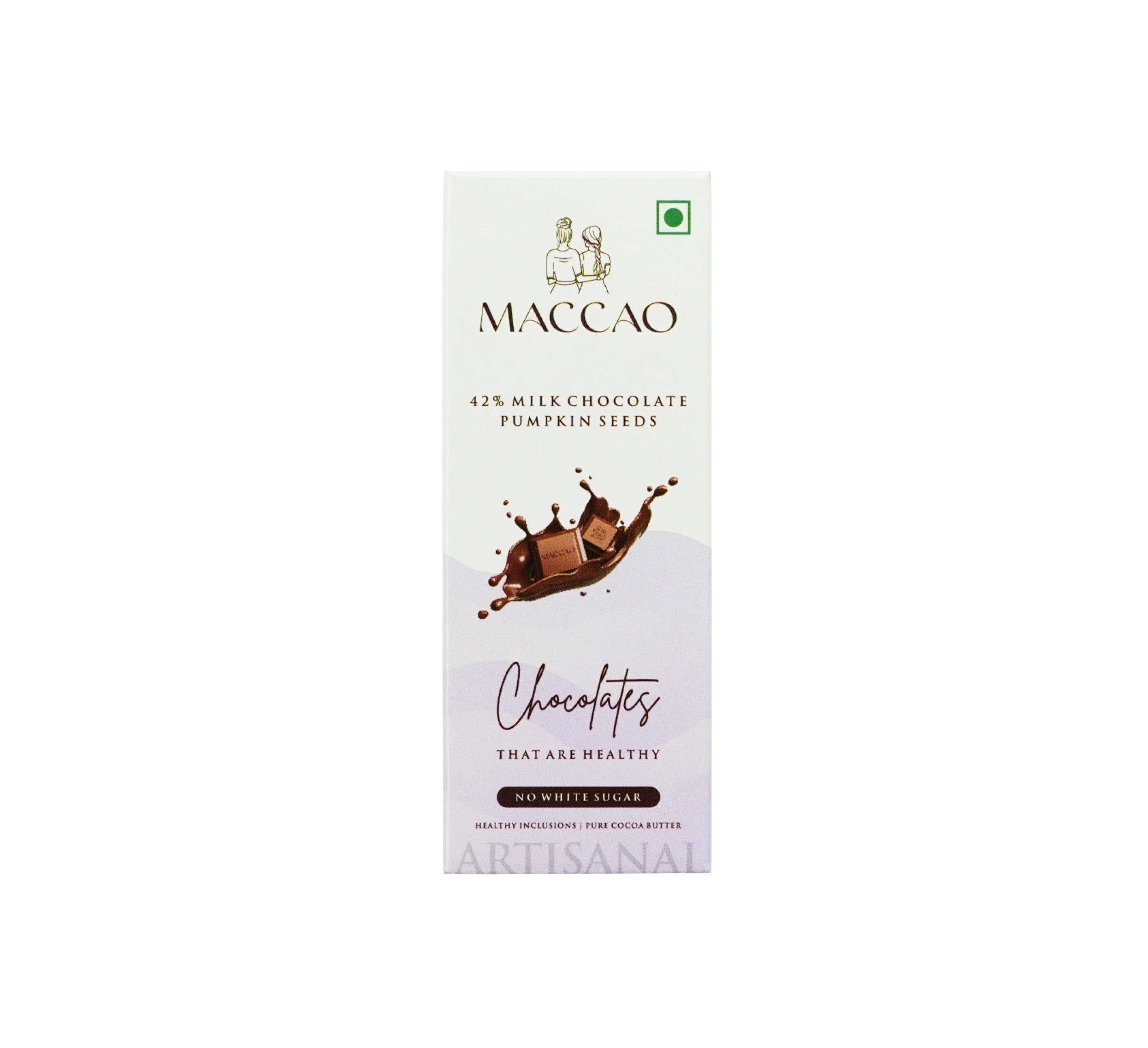 Pumpkin Seed Milk Chocolate – 42% Couverture, Low Sugar