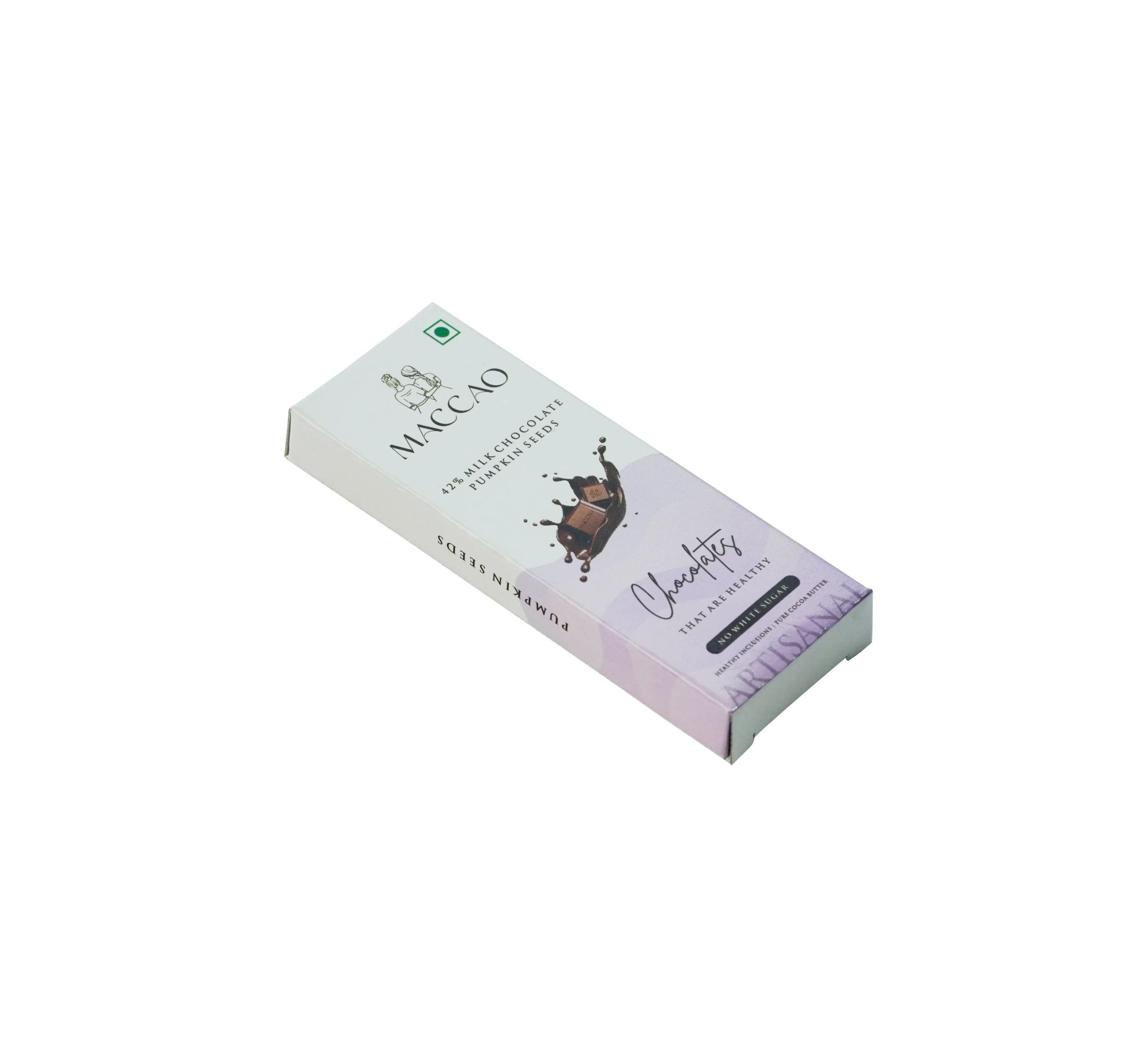 Pumpkin Seed Milk Chocolate – 42% Couverture, Low Sugar