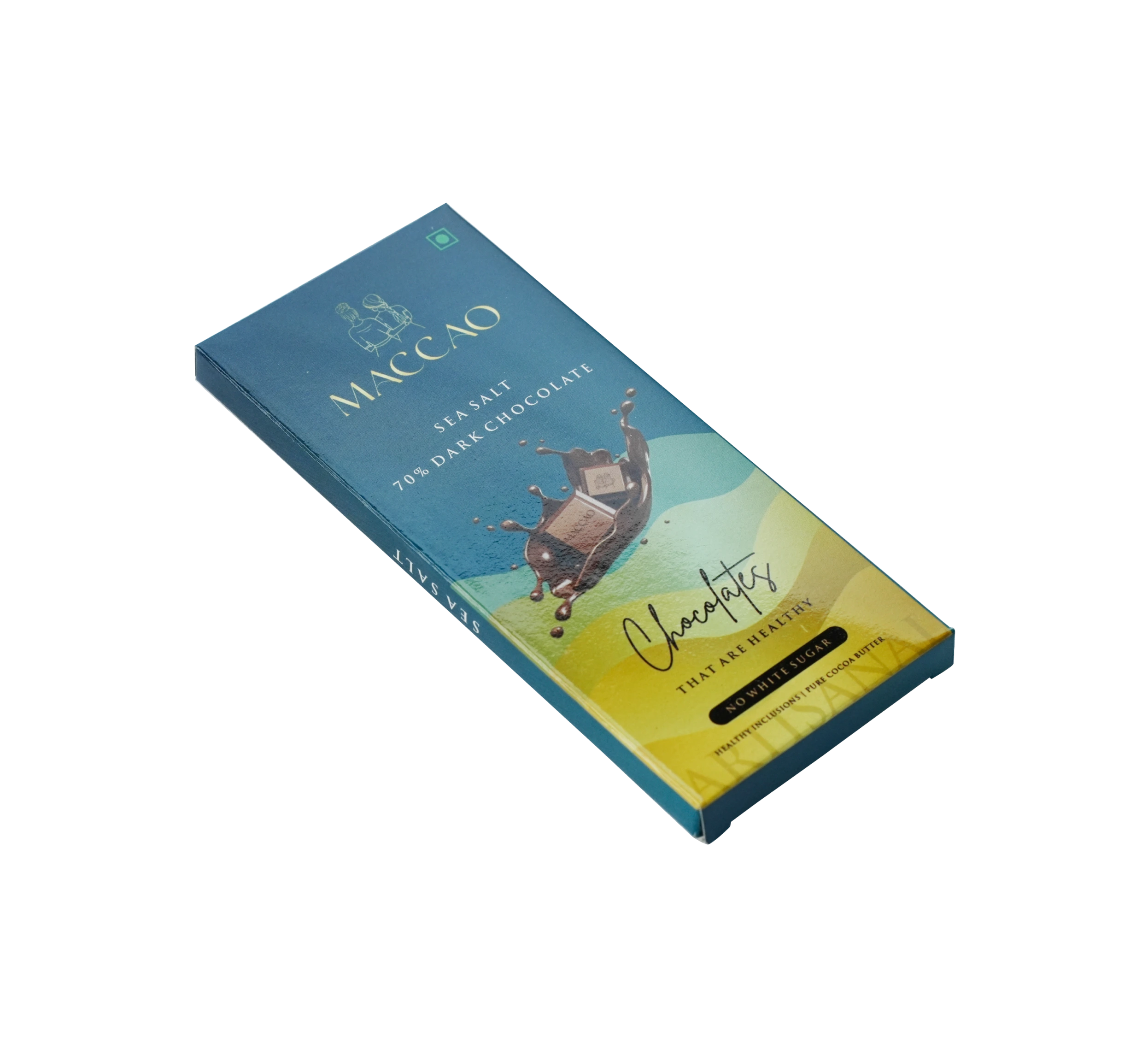 Sea Salt Dark Chocolate – 70% Cocoa, Low GI Indulgence