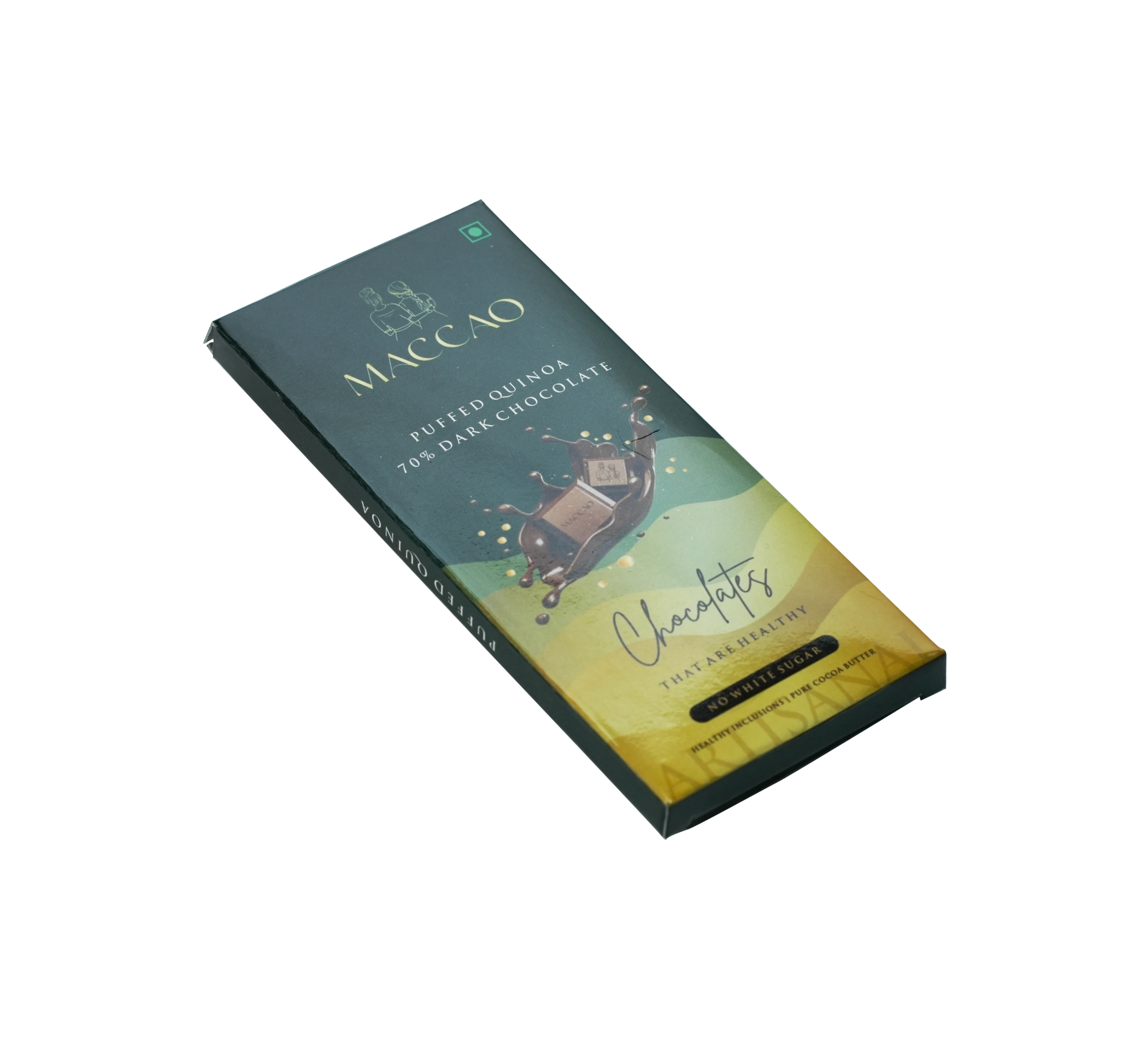 Puffed Quinoa Dark Chocolate – 70% Cocoa, Gluten-Free Crunch
