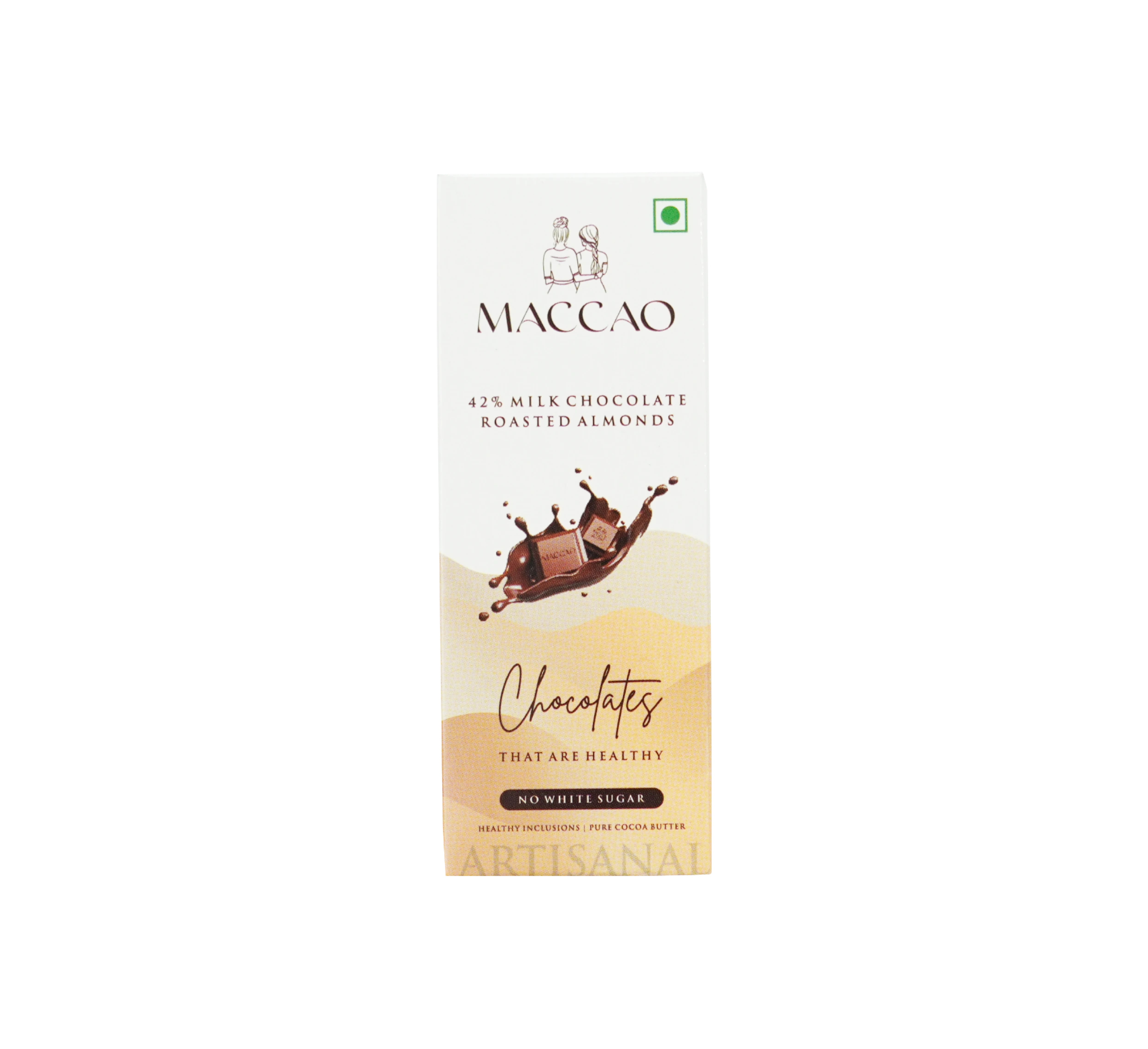 Roasted Almond Milk Chocolate – 42% Couverture, Low Sugar