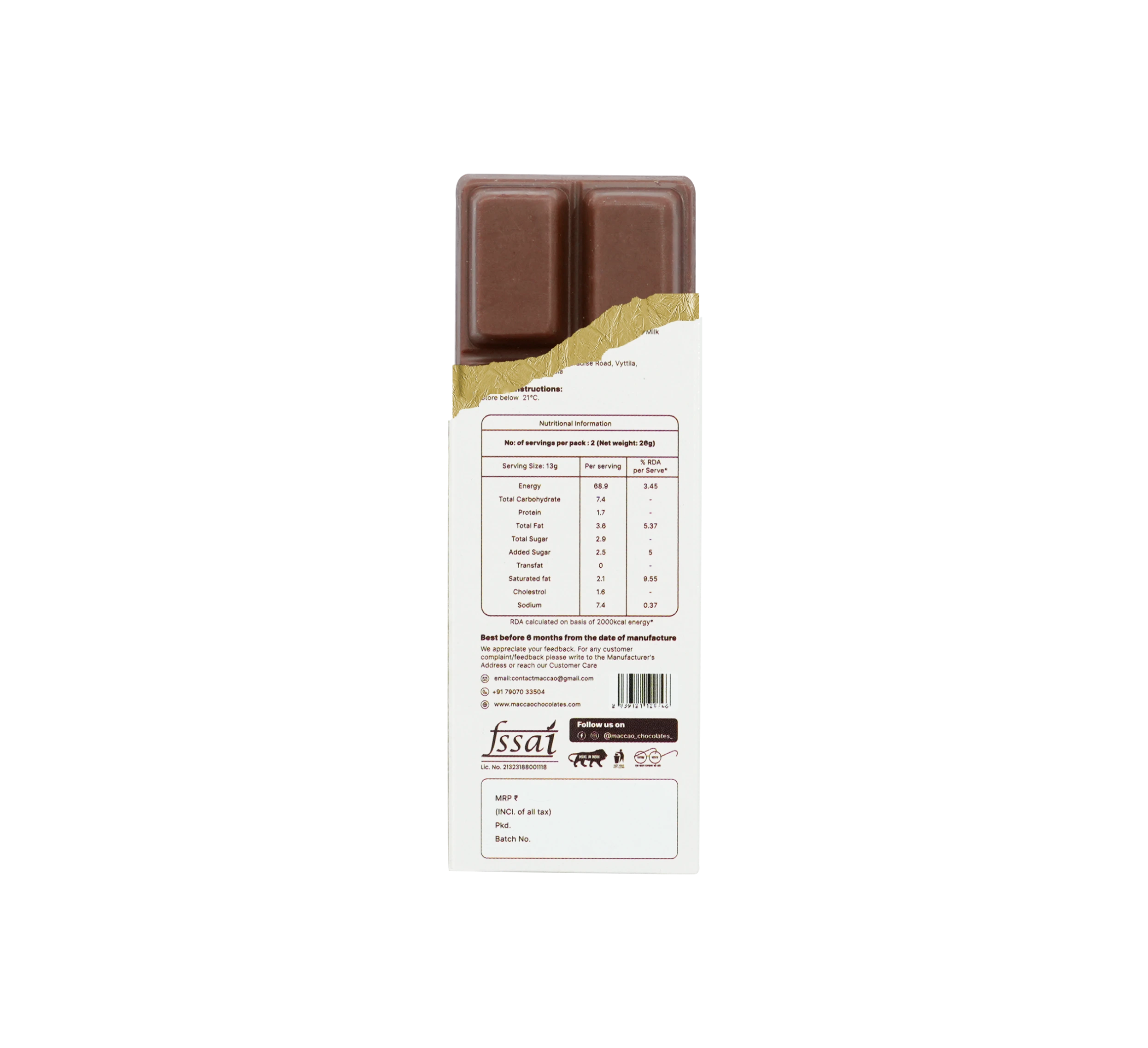Roasted Almond Milk Chocolate – 42% Couverture, Low Sugar