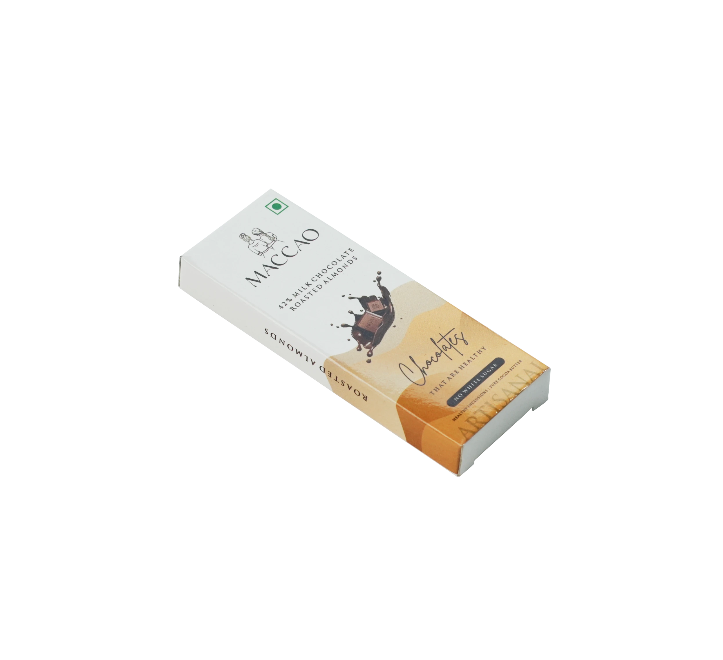Roasted Almond Milk Chocolate – 42% Couverture, Low Sugar