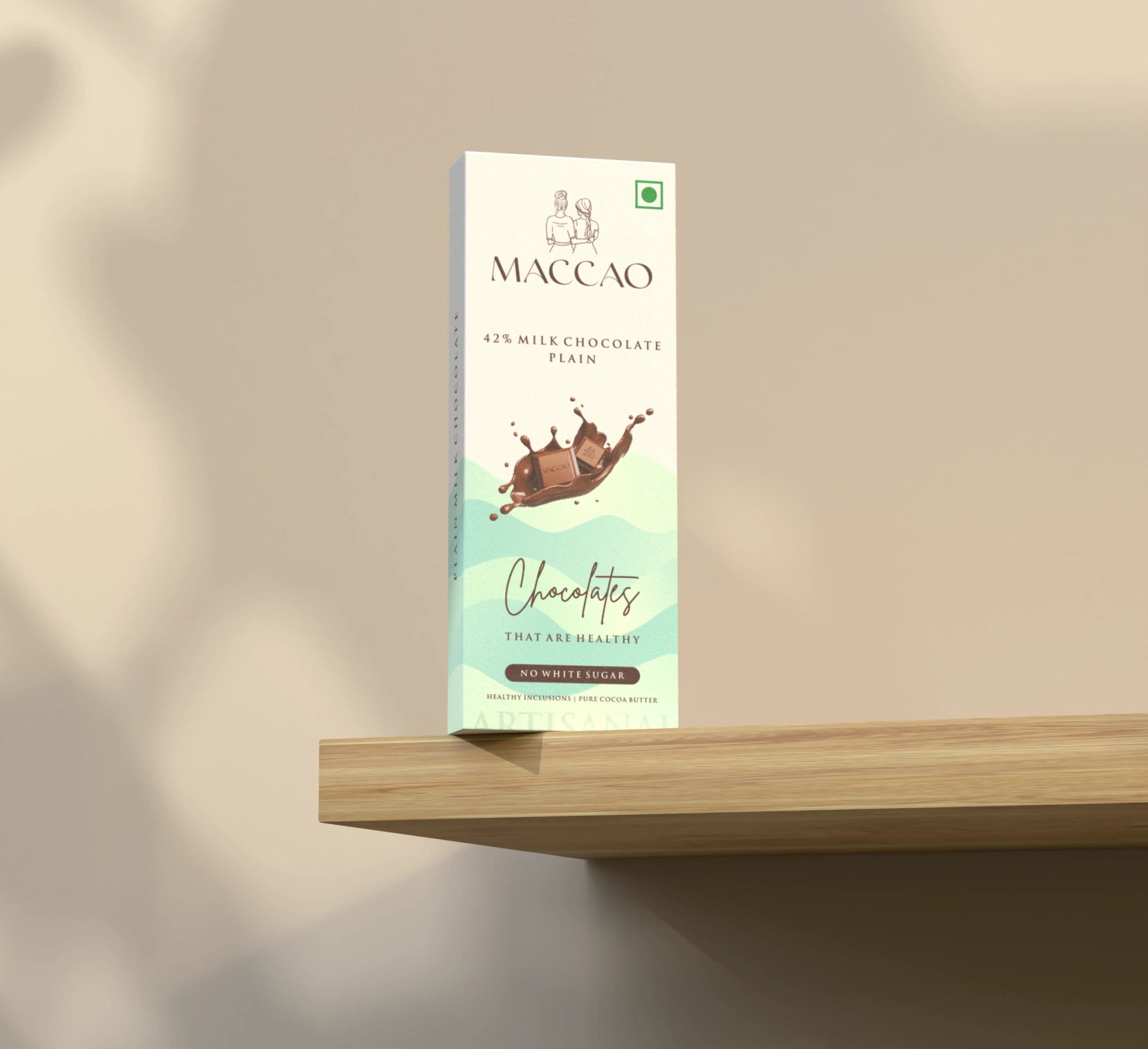 Milk Chocolate Bar – 42% Couverture with Low GI Sugar
