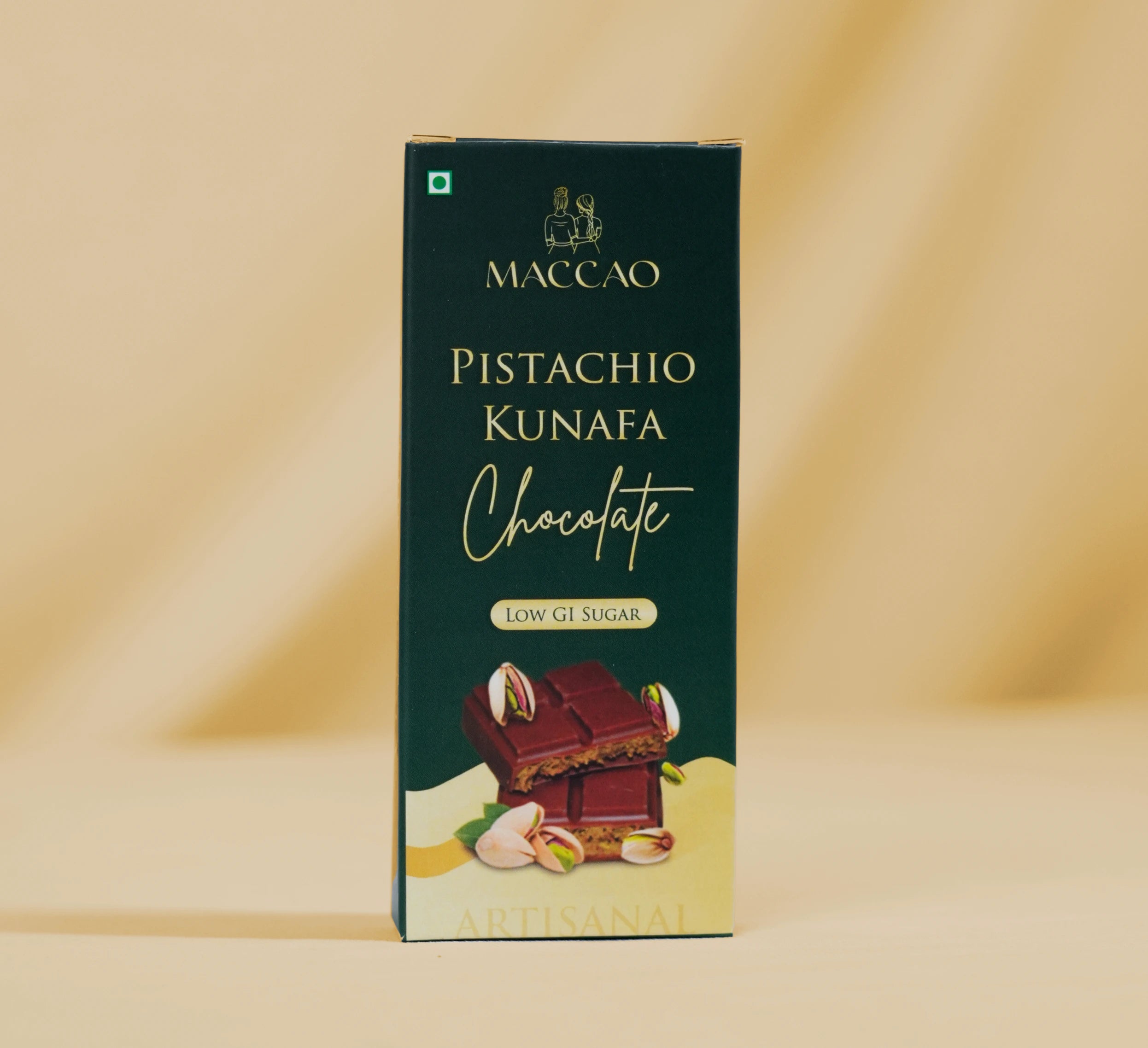Pistachio Kunafa – Crispy Kunafa with 42% Milk Chocolate & Pistachio Filling