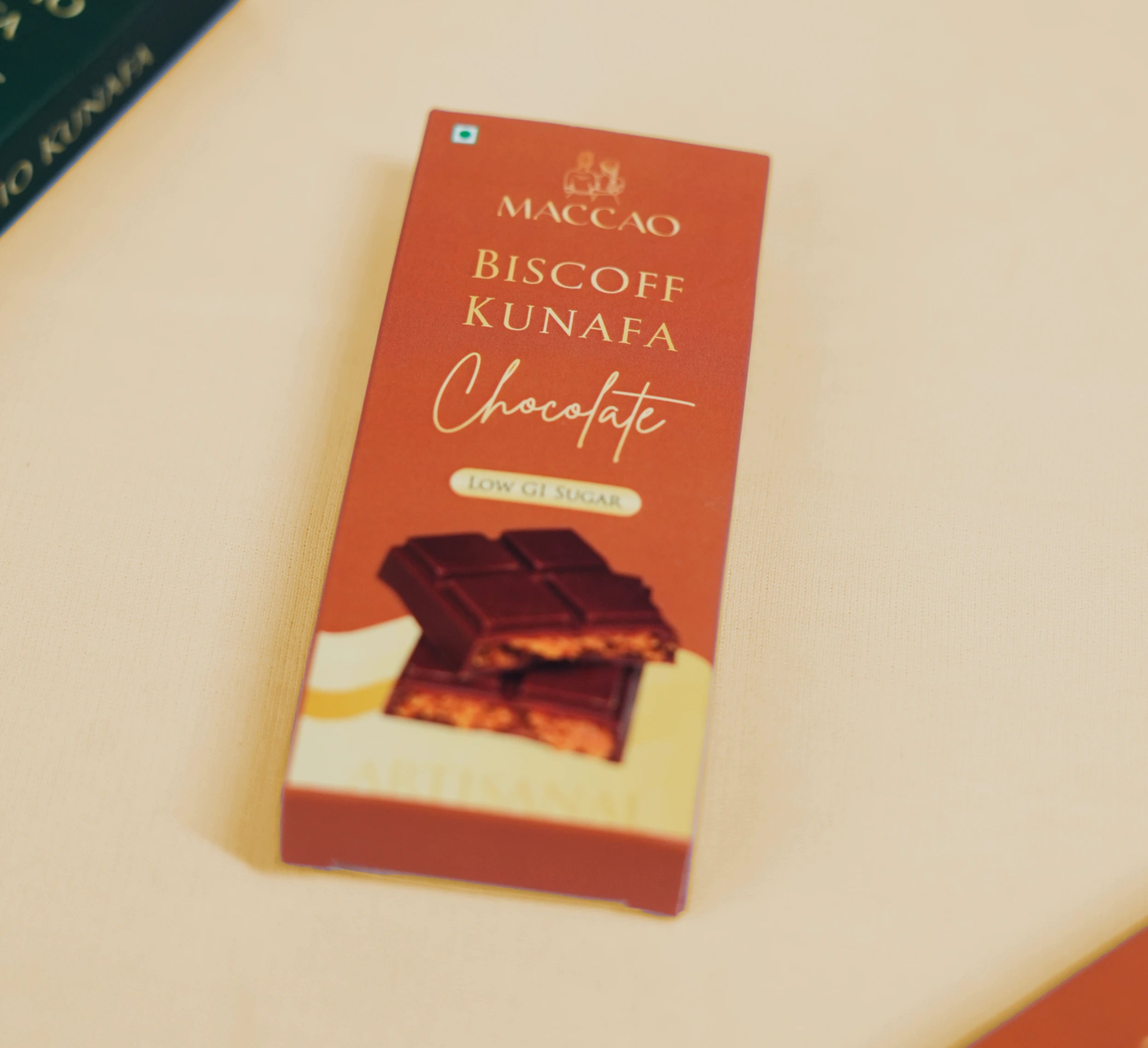 Biscoff Kunafa - Milk Chocolate with Crunchy Roasted Kunafa & Biscoff Flavor