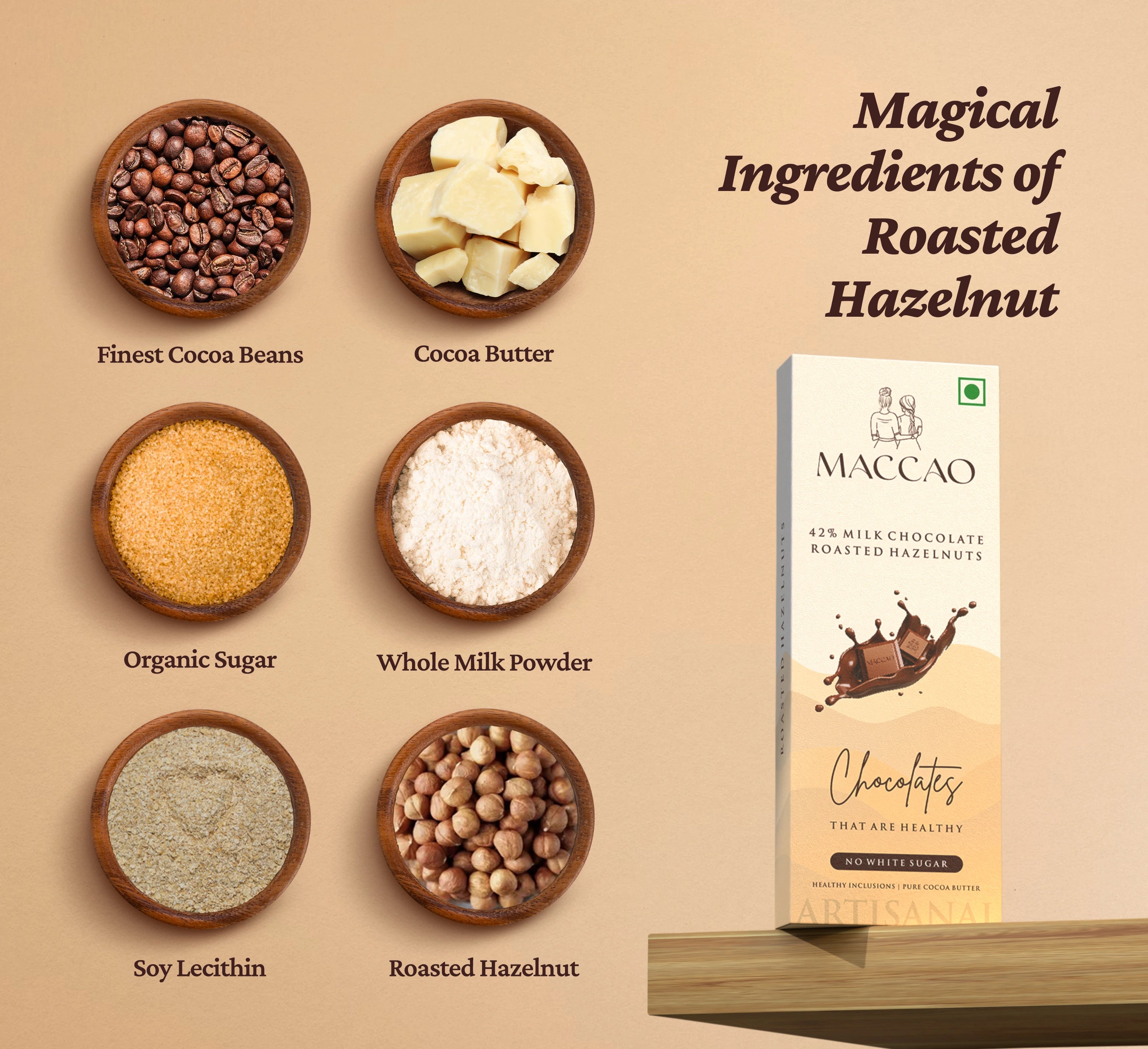 Roasted Hazelnut Milk Chocolate – Creamy, Crunchy & Guilt-Free