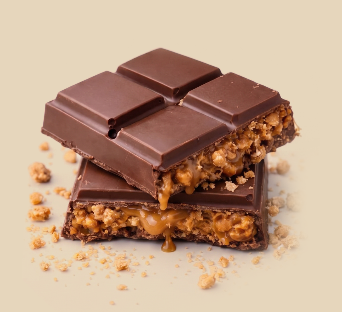 Biscuit Crunch Kunafa Chocolate Bar