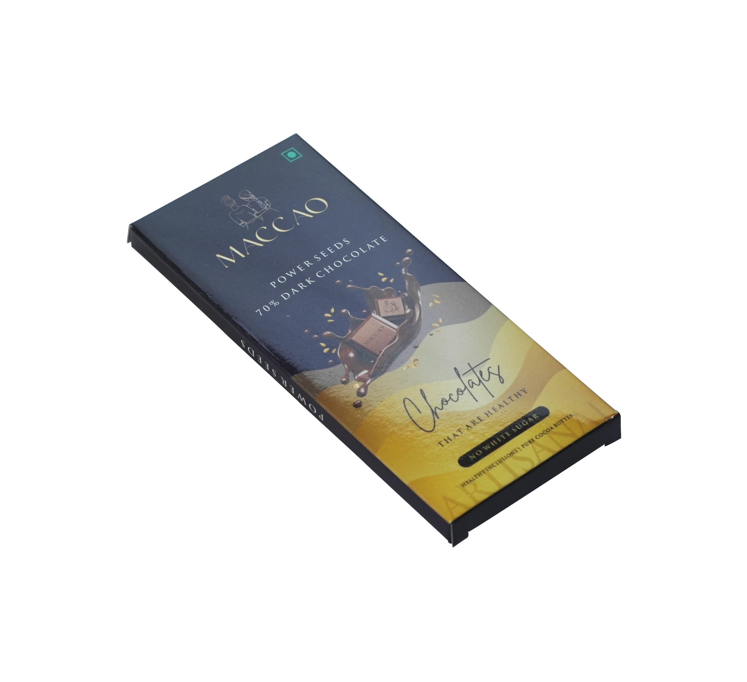 Power Seeds Dark Chocolate – 70% Cocoa, Superfood Crunch