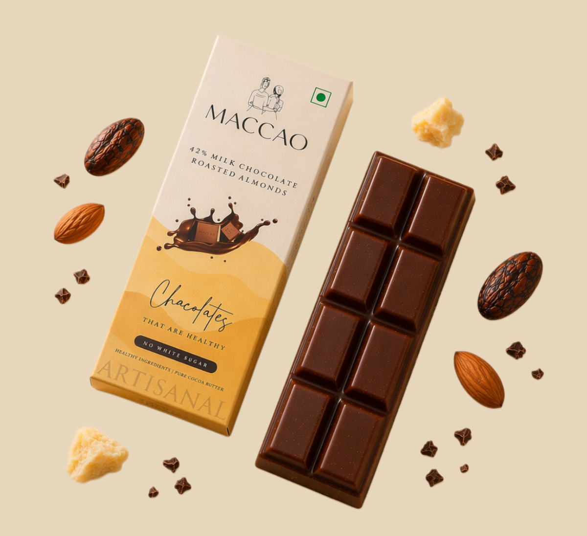 Almond milk chocolate