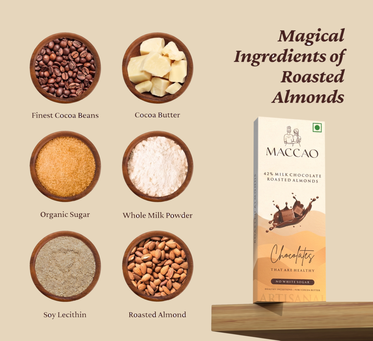 Almond milk chocolate