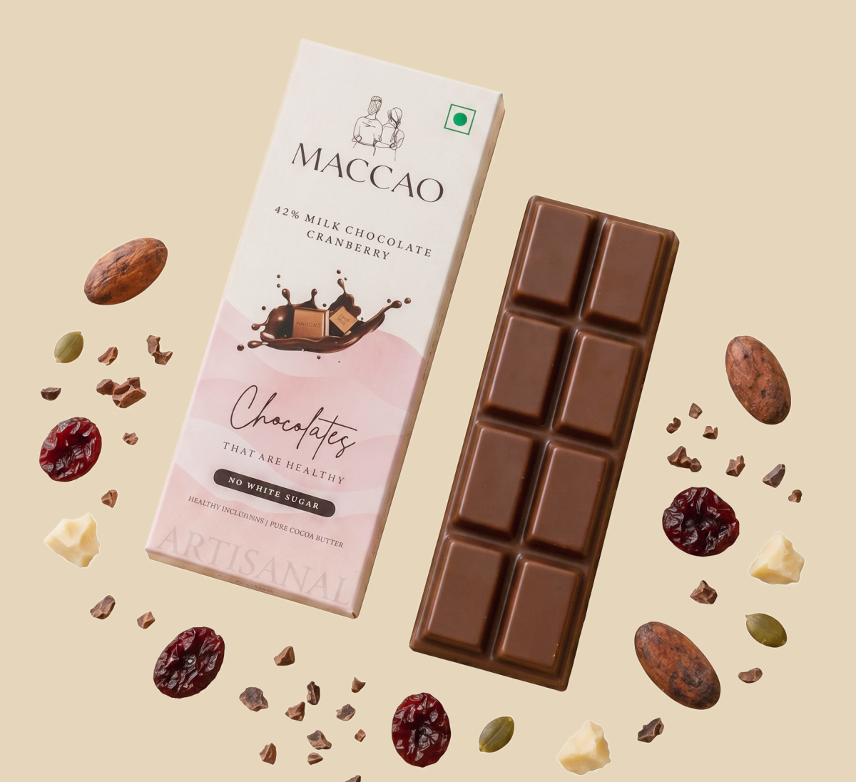 Cranberry milk chocolate
