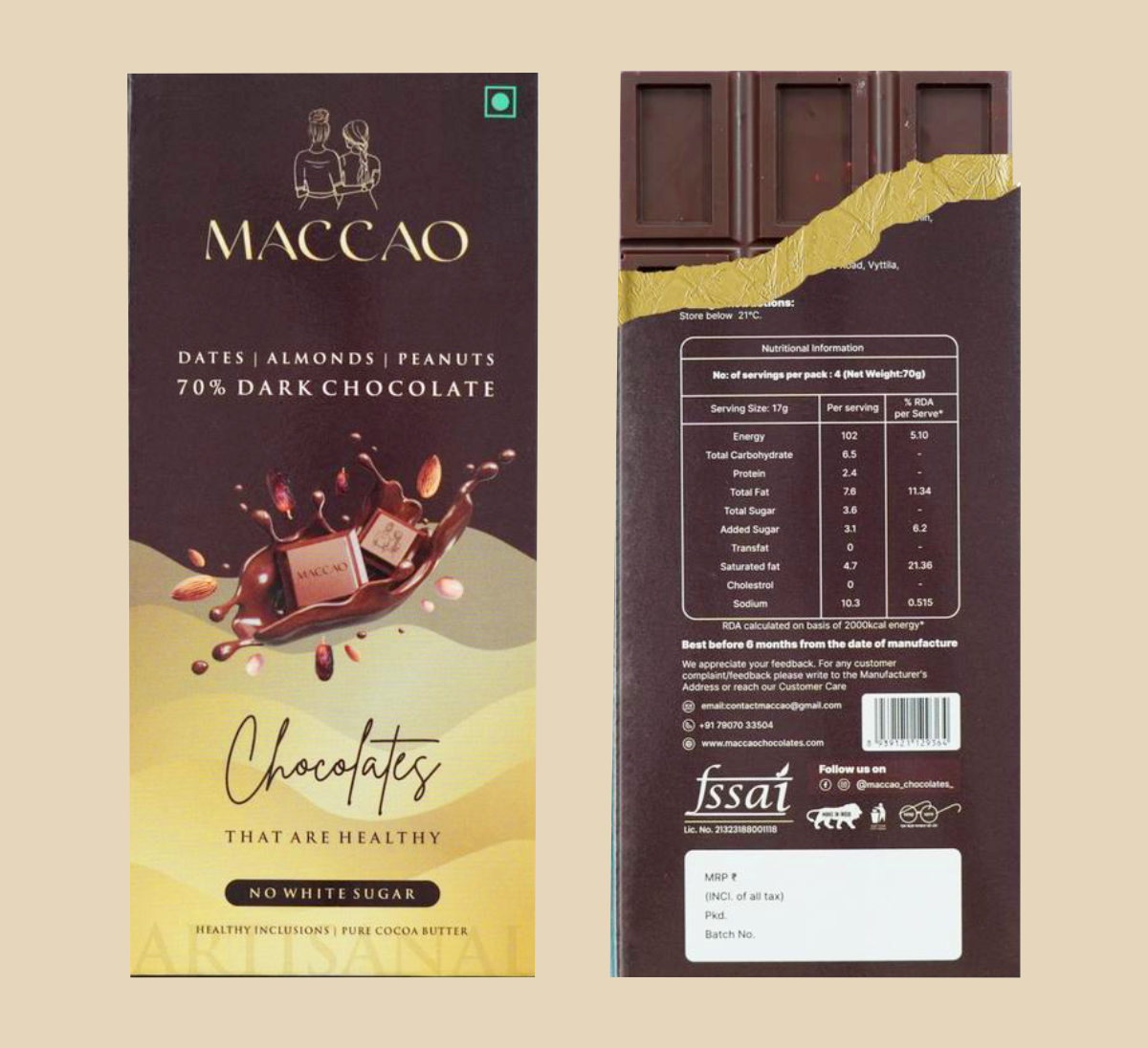 Dates & Nut Dark Chocolate
