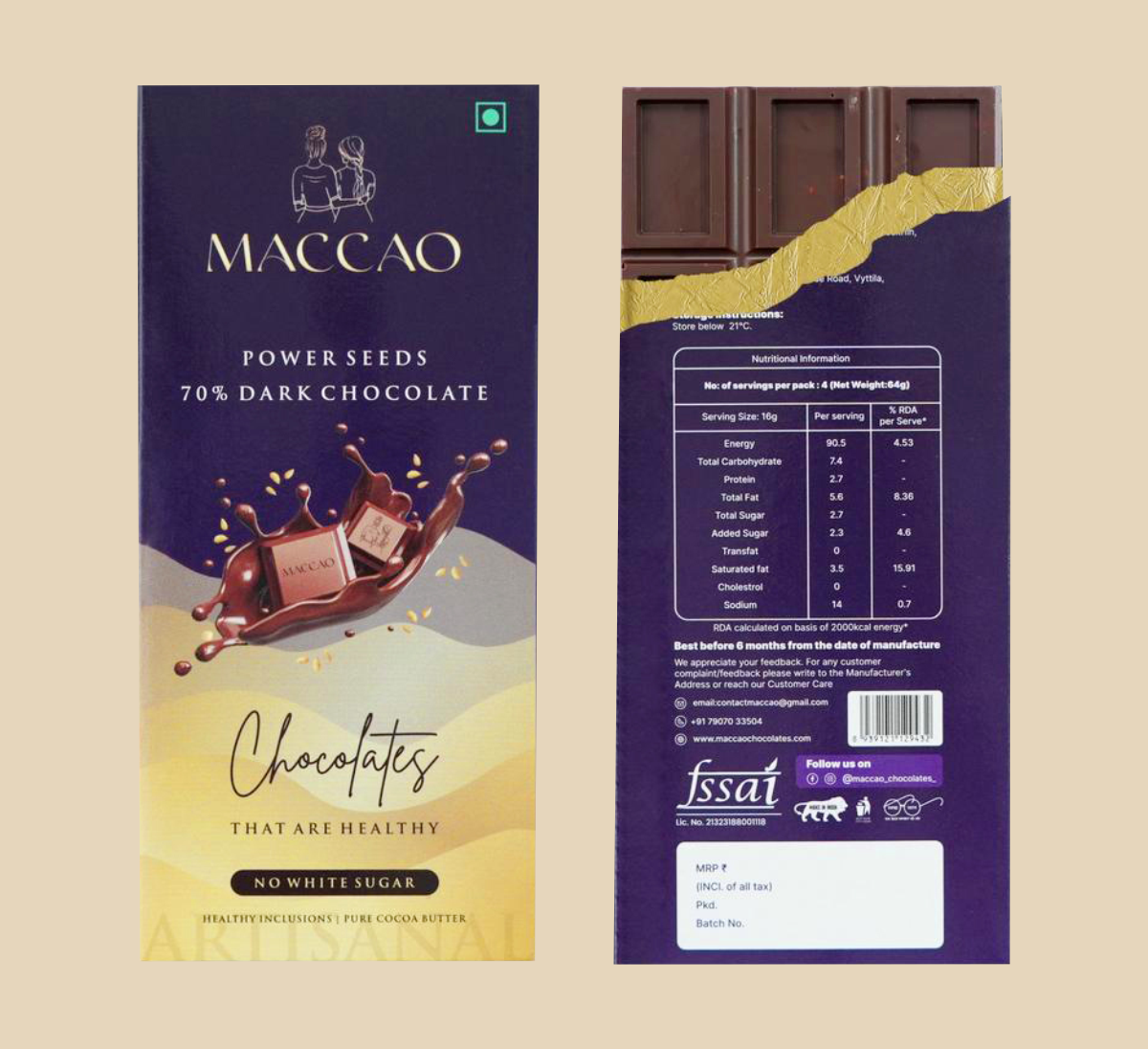 Power Seeds Dark Chocolate