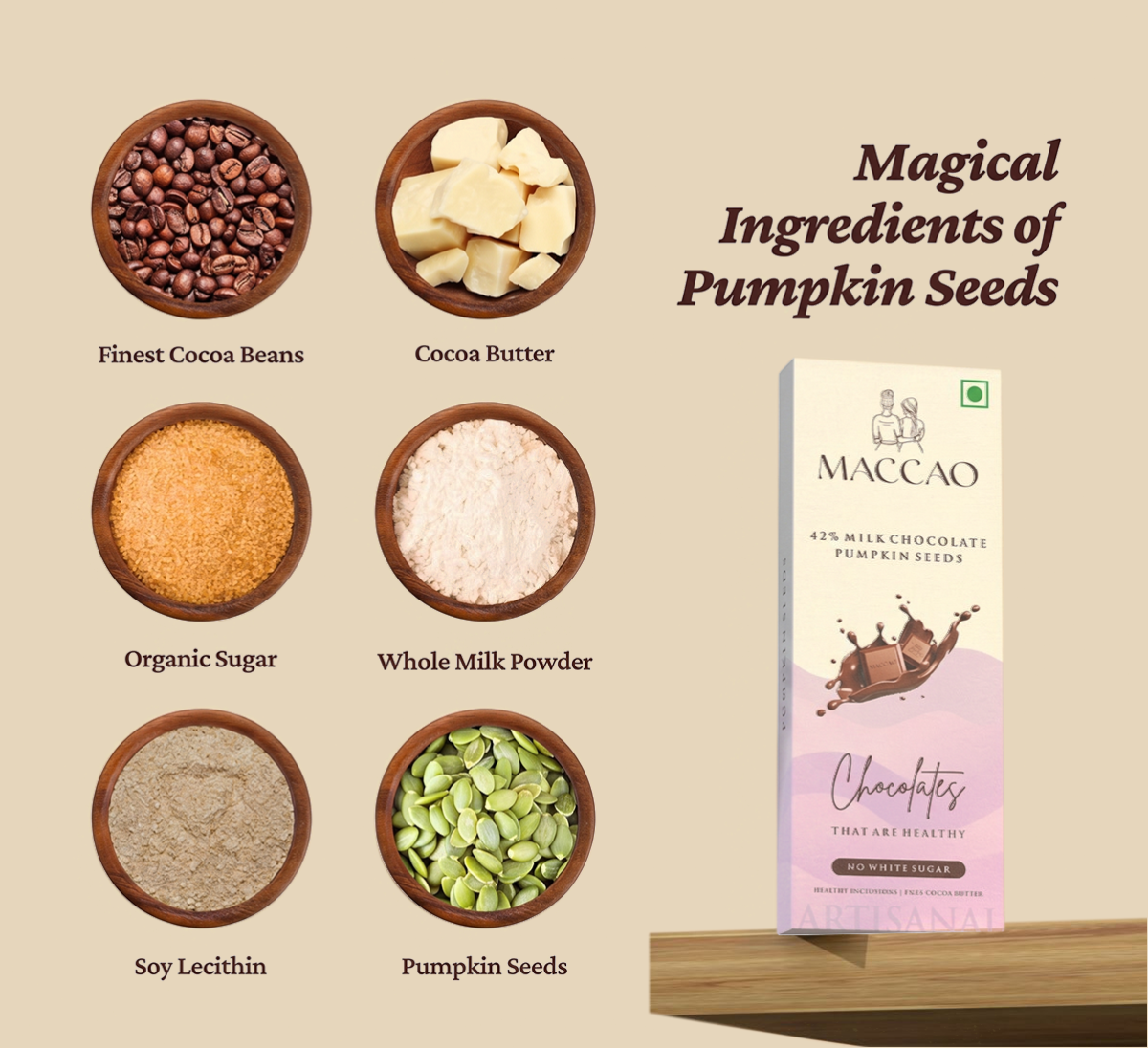 Pumpkin seeds milk chocolate
